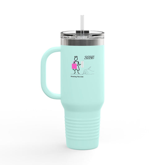 Drawing The Line Custom Design Insulated Travel Mug 40oz