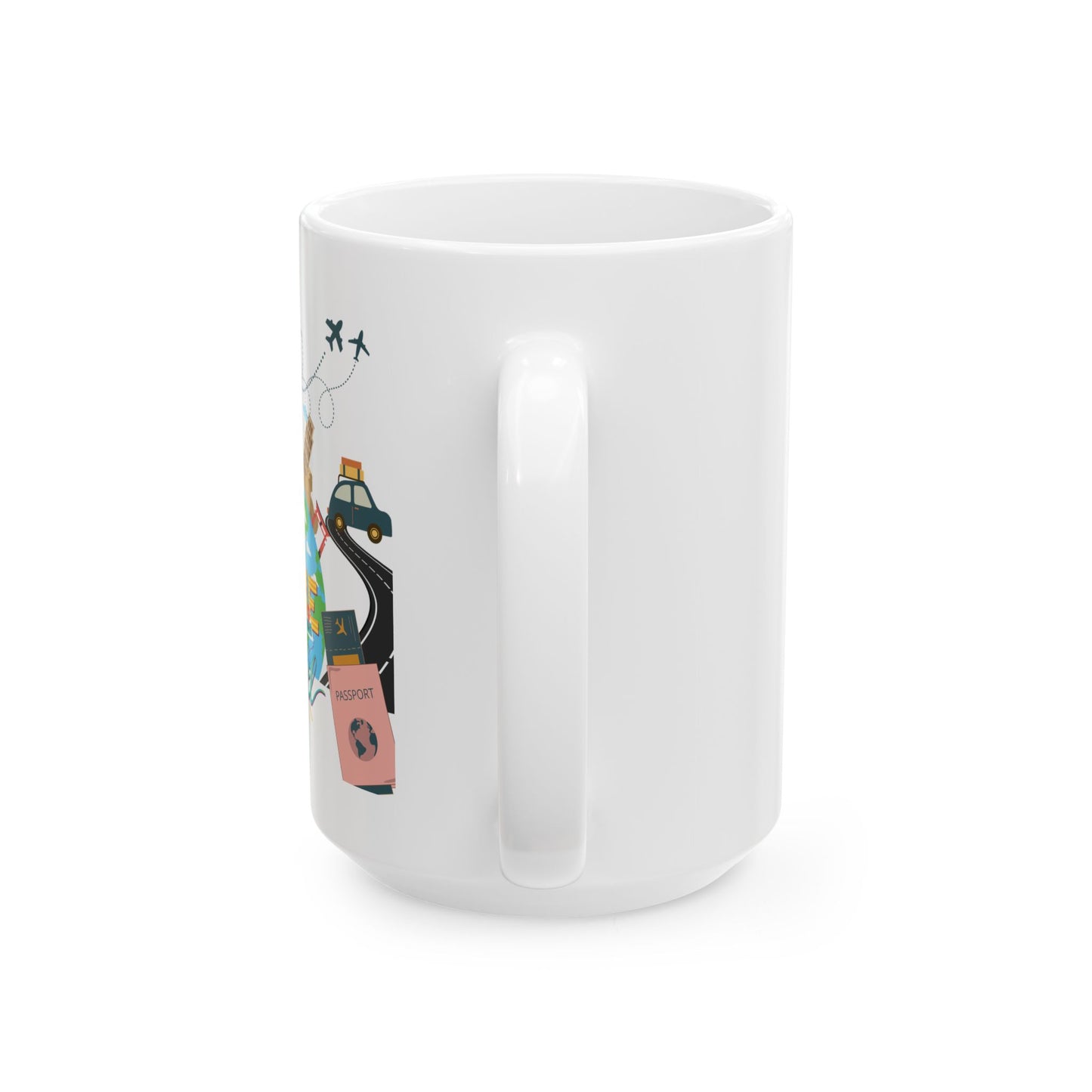 Time to Travel Ceramic Mug 15oz