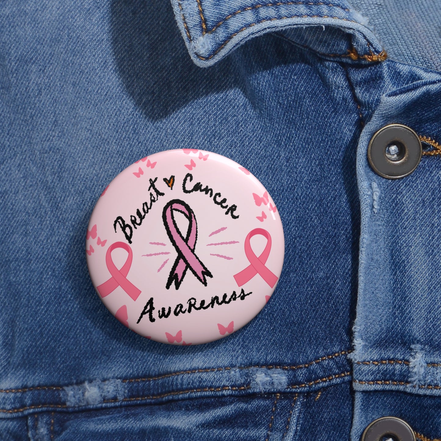 Awareness Pin Buttons with Custom Design