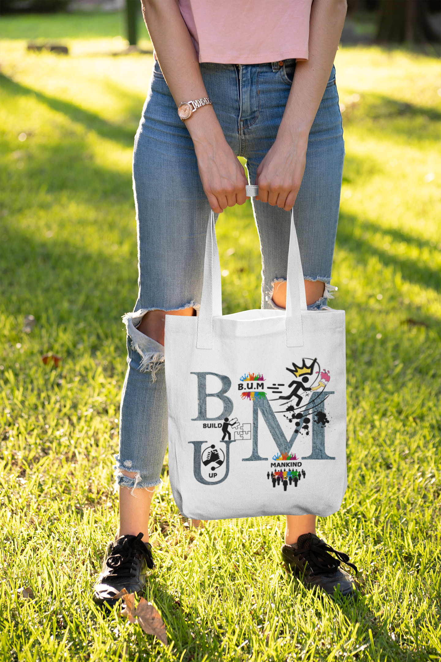 Build Up Mankind Tote Bag