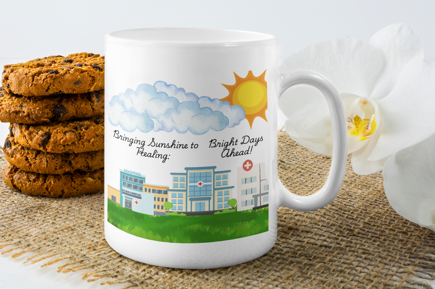 Healing Sunshine Ceramic Mug (15oz) - Gift for Healthcare Professionals